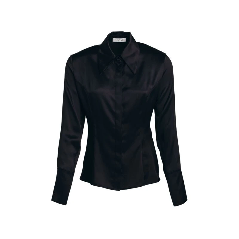Silk Shirt - Black 3 Silk Shirt - Black